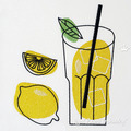 Lemonade glass Set of Machine Embroidery Designs - 2 sizes