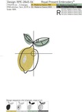 Lemons Machine Embroidery Designs Set - 2 sizes