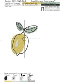 Lemons Machine Embroidery Designs Set - 2 sizes