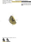 Lemons Machine Embroidery Designs Set - 2 sizes