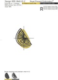 Lemons Machine Embroidery Designs Set - 2 sizes