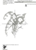 Lemur Machine Embroidery Design - 4 sizes
