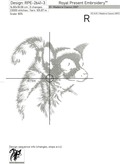 Lemur Machine Embroidery Design - 4 sizes
