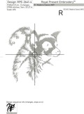 Lemur Machine Embroidery Design - 4 sizes