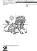 Leo zodiac sign Machine Embroidery Design - 6 sizes