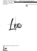 Leo zodiac sign Machine Embroidery Design - 6 sizes