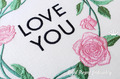 Lettering LOVE with Roses fame Machine Embroidery Design - 2 sizes