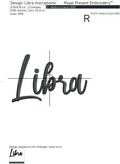 Libra zodiac sign Machine Embroidery Design - 7 sizes