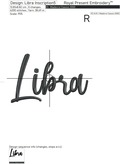 Libra zodiac sign Machine Embroidery Design - 7 sizes