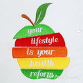 Life Style Apple Machine Embroidery Design - 2 sizes