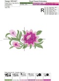 Lilac flowers Machine Embroidery Design