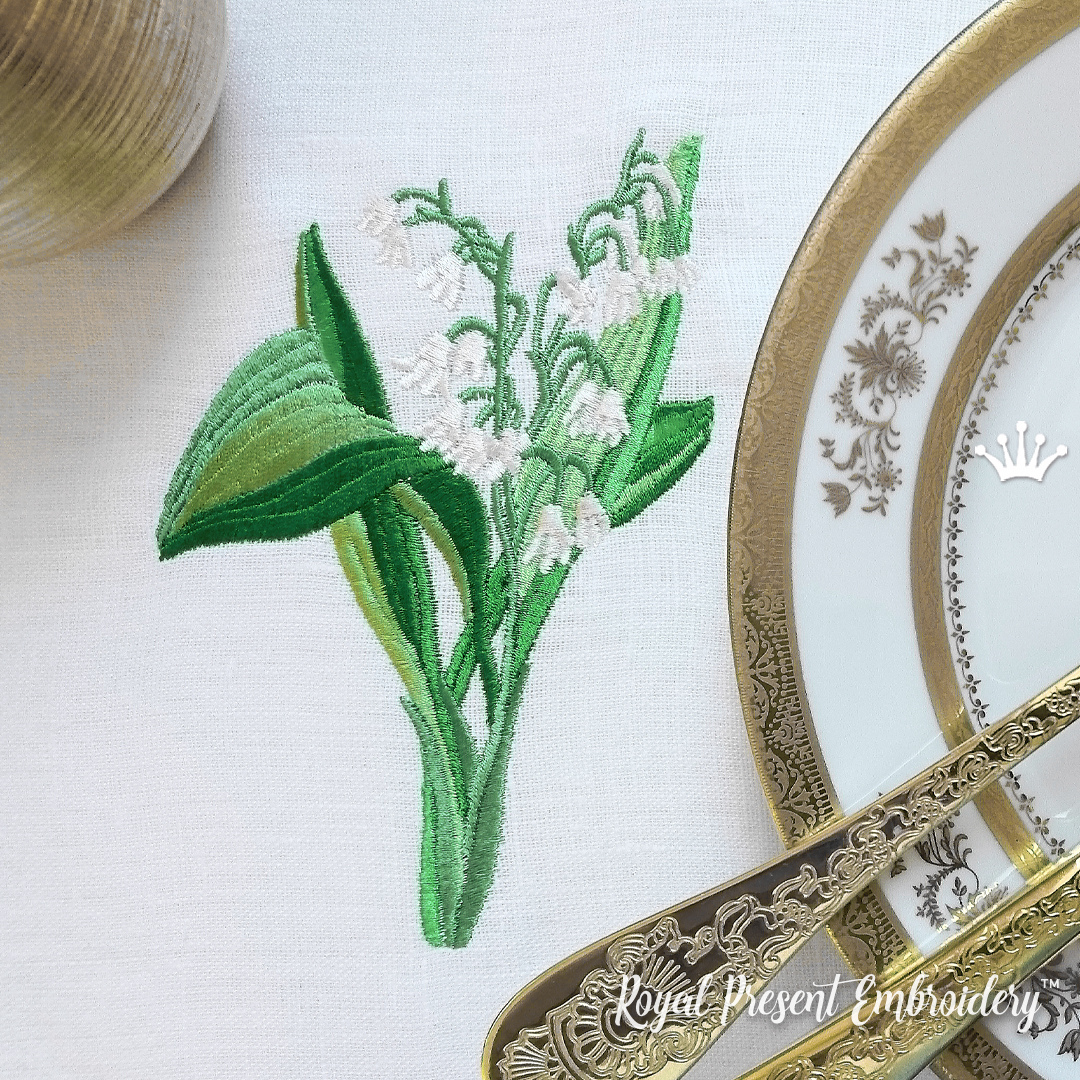 Lily of the Valley Embroidery 