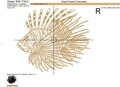 Lion Fish Machine Embroidery Design - 6 sizes