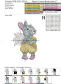 Little Bunny with Willow Easter Machine Embroidery Design - 4 sizes