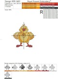 Little Easter Chicken Cross-Stitch Machine Embroidery Design