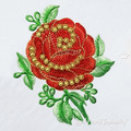 Lovely Rose Machine Embroidery Design