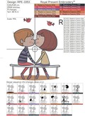 Lovers on the bench - 4 sizes