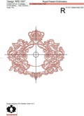 Luxury Baroque Frame Machine Embroidery Design - 2 sizes