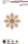 Abstract jewelry snowflake - 2 sizes