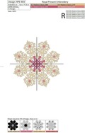 Sparkling Christmas Snowflake Machine Embroidery Design - 3 sizes