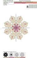 Sparkling Christmas Snowflake Machine Embroidery Design - 3 sizes