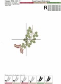 Acacia Machine Embroidery Design