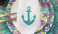 Machine Embroidery Design Anchor - 2 sizes