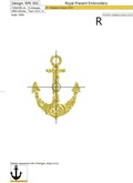Machine Embroidery Design Anchor - 2 sizes