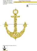 Machine Embroidery Design Anchor - 2 sizes