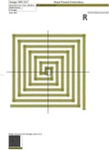 Labyrinth Art deco element Machine Embroidery Design