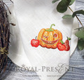 Machine Embroidery Design Autumn Pumpkin