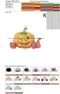 Machine Embroidery Design Autumn Pumpkin
