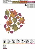 Autumn heart from leaves - 4 sizes