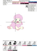 Baby Sheep Machine Embroidery Designs