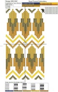 Machine Embroidery Design Bargello style