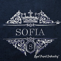 Machine Embroidery Design Baroque Split Name Frame - 4 sizes