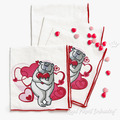 Machine Embroidery Design Bear in love - 3 sizes