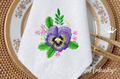 Machine Embroidery Design Beautiful Pansies