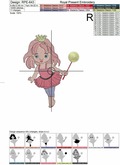 Machine Embroidery Design Beautiful Princess - 2 sizes