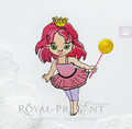 Machine Embroidery Design Beautiful Princess - 2 sizes