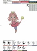 Machine Embroidery Design Beautiful Princess - 2 sizes