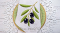 Mediterranean Black Olives Machine Embroidery Design - 2 sizes