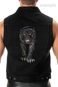 Crouching Black panther Machine Embroidery Design - 4 sizes