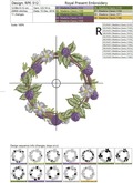 Blackberry round wreath - 2 sizes