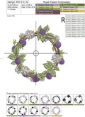 Blackberry round wreath - 2 sizes
