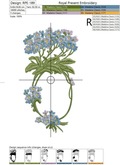 Blank Monogram Forget-me-not