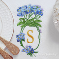 Blank Monogram Forget-me-not