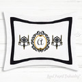 Machine Embroidery Designs Blank Monogram and chandeliers