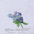 Blue Forget-me-nots Machine Embroidery Design