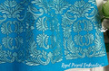 Machine Embroidery Design Blue Hungarian border